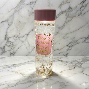 New Francesca’s Collections Confetti Purple and Gold Drinking Bottle